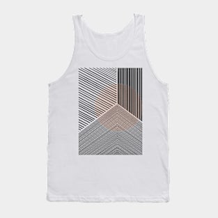 Blush Geometric Line Drawing Tank Top